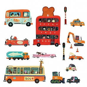 Наклейки Транспорт (Djeco, DD04512k)